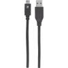 Manhattan USB kabel USB 3.2 Gen1 USB-A zástrčka, USB-C ® zástrčka 1.00 m černá UL certifikace 353373