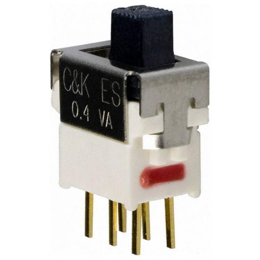 C & K Switches ES21MCBE posuvný přepínač 20 V 2x zap/zap IP57 1 ks Tray