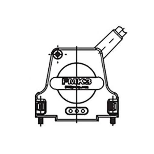 Molex 1731110063 FCT Metal Backshell for D-Sub Connector, Shell Size 4, 45° Angle Large Diameter Cable Outlet, Large Inner