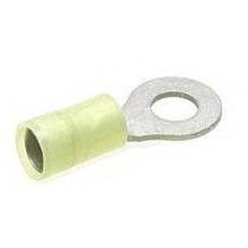 Molex 193240013 kulaté kabelové oko vč. lisované objímky Průřez (max.)=6 mm² Ø otvoru=5 mm výstražná žlutá 1 ks Bag