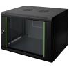 Digitus DN-19 07-U-EC-SW 19 nástěnná rozváděcí skříň (š x v x h) 600 x 416 x 450 mm 7 U černá (RAL 9005)
