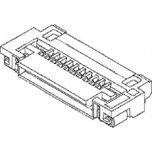 Molex Konektor FFC / FPC Počet pólů 8 Rastr (rozteč): 0.5 mm 512960894 3000 ks