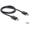 Delock DisplayPort kabel Konektor DisplayPort, Konektor DisplayPort 1.00 m černá 82423 Kabel DisplayPort