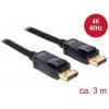 Delock DisplayPort kabel Konektor DisplayPort, Konektor DisplayPort 3.00 m černá 82424 Kabel DisplayPort