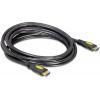 Delock HDMI kabel Zástrčka HDMI-A, Zástrčka HDMI-A 5.00 m černá 82455 4K UHD, pozlacené kontakty HDMI kabel