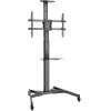 Digitus DA-90370 TV kolečkový vozík 94,0 cm (37) - 177,8 cm (70) naklápěcí, nastavitelná výška s držákem ke klávesnici, se zámkovým mechanizmem, nastavitelné