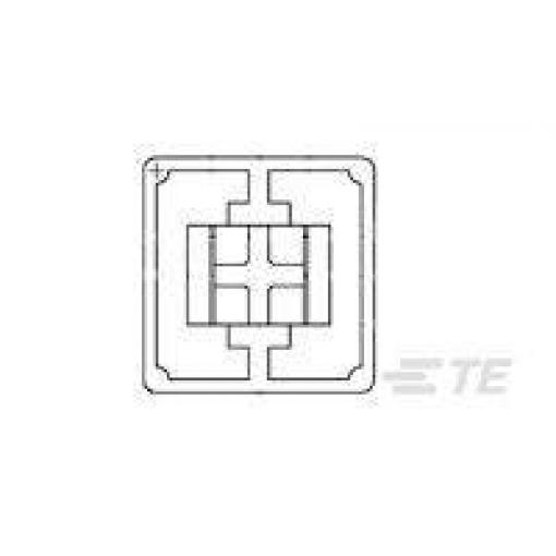 TE Connectivity TE AMP Tactile Switches krytka tlačítka černá 1 ks Package