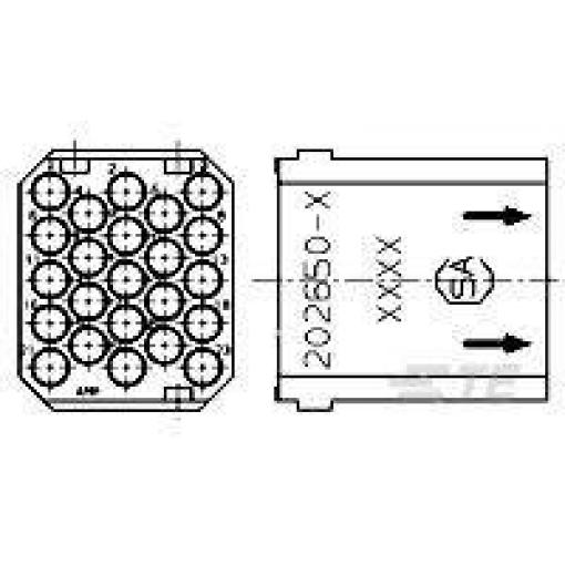G Series Products TE AMP G Series Products 202650-4 TE Connectivity Množství: 1 ks