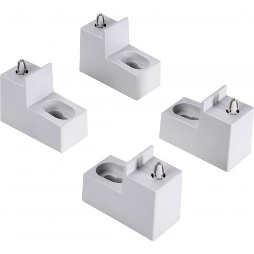 Fibox WMKQ50S Wall mount šedobílá (RAL 7035) 1 sada