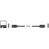 Delock Thunderbolt kabel Thunderbolt ™ (USB-C ®) zástrčka, Thunderbolt ™ (USB-C ®) zástrčka 0.50 m černá 84844 Thunderbolt™ kabel