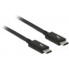 Delock Thunderbolt kabel Thunderbolt ™ (USB-C ®) zástrčka, Thunderbolt ™ (USB-C ®) zástrčka 2.00 m černá 84847 Thunderbolt™ kabel