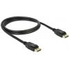 Delock DisplayPort kabel Konektor DisplayPort, Konektor DisplayPort 1.00 m černá 83805 pozlacené kontakty Kabel DisplayPort