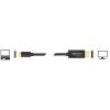 Delock USB-C® / DisplayPort kabelový adaptér USB-C ® zástrčka, Konektor DisplayPort 3.00 m černá 85257 pozlacené kontakty Kabel pro displeje USB-C®