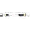 Delock USB-C® / HDMI kabelový adaptér USB-C ® zástrčka, Zástrčka HDMI-A 1.00 m černá 85258 pozlacené kontakty Kabel pro displeje USB-C®