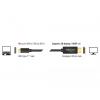 Delock USB-C® / DisplayPort kabelový adaptér USB-C ® zástrčka, Konektor DisplayPort 1.00 m černá 85255 pozlacené kontakty Kabel pro displeje USB-C®