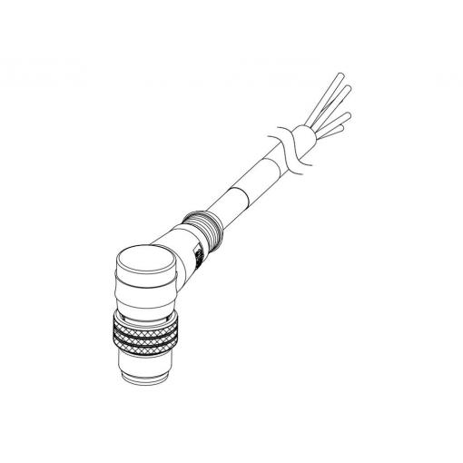 Molex upravený zástrčkový konektor pro senzory - aktory, 1200658736, 1 ks