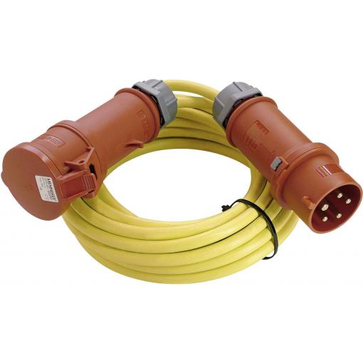 AS Schwabe 60727 napájecí prodlužovací kabel 32 A žlutá 50.00 m N07V3V3-F 5G 4 mm²