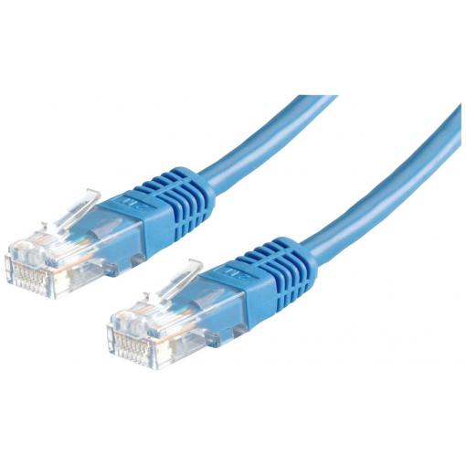 Roline 21.15.0564 RJ45 síťové kabely, propojovací kabely CAT 5e U/UTP 5.00 m modrá nestíněný 1 ks