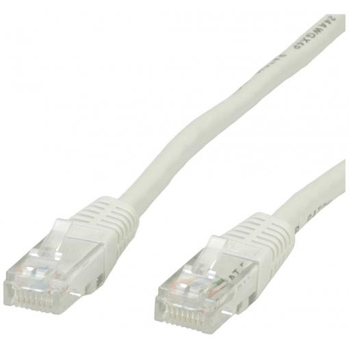Value 21.99.0503 RJ45 síťové kabely, propojovací kabely CAT 5e U/UTP 3.00 m šedá nestíněný 1 ks