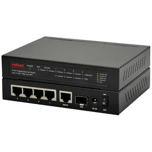 Roline 21.14.3524 síťový switch 10 / 100 / 1000 MBit/s funkce PoE