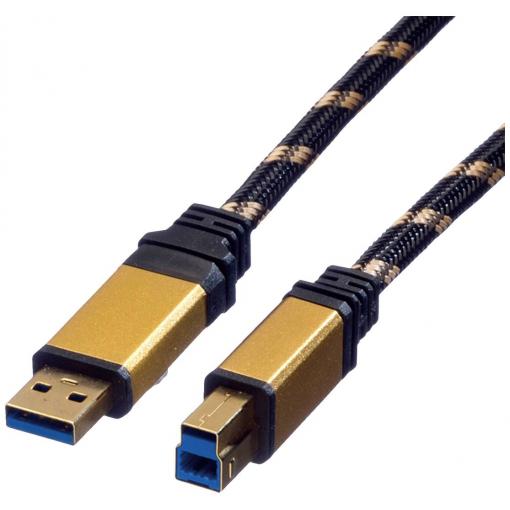 Roline USB kabel USB 3.2 Gen1 USB-A zástrčka, USB-B zástrčka 1.80 m vícebarevná stíněný 11.02.8902