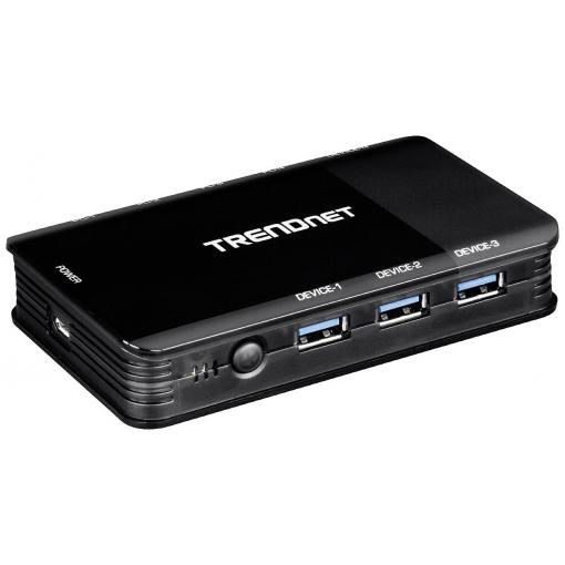 TrendNet TRENDnet TK-U404 - Hub - 4 x USB 3.1 (für PCs) + 4 x USB 3.1 (für Geräte) přepínač KVM