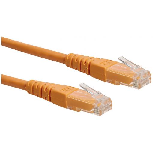 Roline 21.15.1557 RJ45 síťové kabely, propojovací kabely CAT 6 U/UTP 3.00 m oranžová nestíněný 1 ks