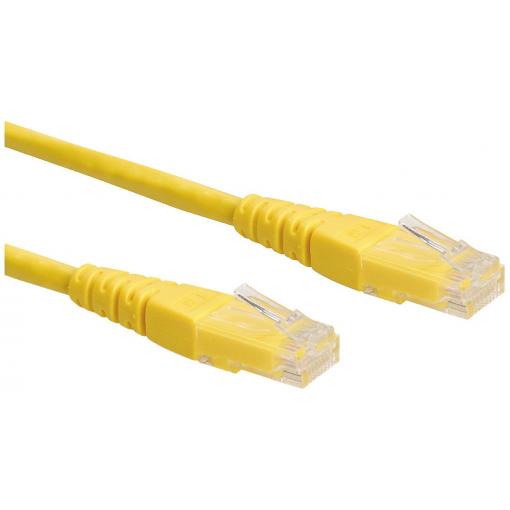 Roline 21.15.1552 RJ45 síťové kabely, propojovací kabely CAT 6 U/UTP 3.00 m žlutá nestíněný 1 ks