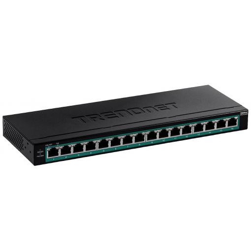 TrendNet TPE-TG160H TRENDnet TPE TG160H - Switch - 16 x 10/100/1000 (PoE+) síťový switch