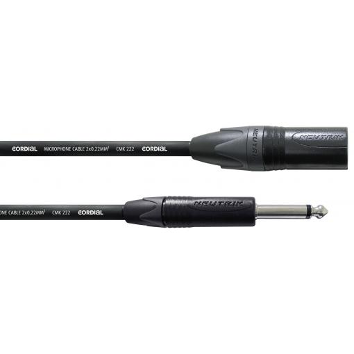 Cordial CPM 10 MP XLR kabelový adaptér [1x XLR zástrčka - 1x jack zástrčka 6,3 mm] 10.00 m černá