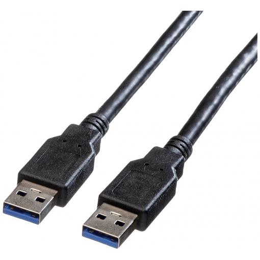 Roline USB kabel USB 3.2 Gen1 USB-A zástrčka, USB-A zástrčka 3.00 m černá stíněný 11.02.8971