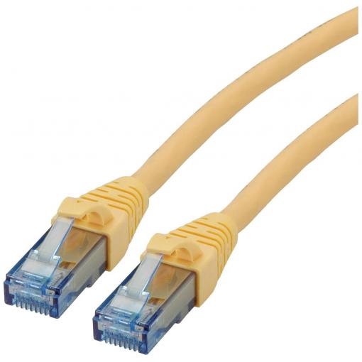 Roline 21.15.2721 RJ45 síťové kabely, propojovací kabely CAT 6A U/UTP 1.00 m žlutá nestíněný, bez halogenů, samozhášecí 1 ks