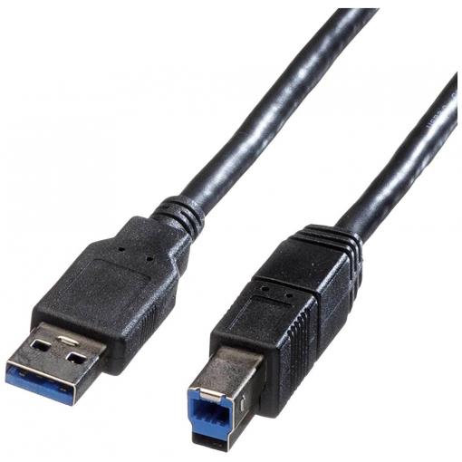 Roline USB kabel USB 3.2 Gen1 USB-A zástrčka, USB-B zástrčka 3.00 m černá stíněný 11.02.8871