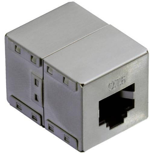 Value spojka RJ45 RJ45 adaptér CAT 6 0 mm stříbrná (metalíza)