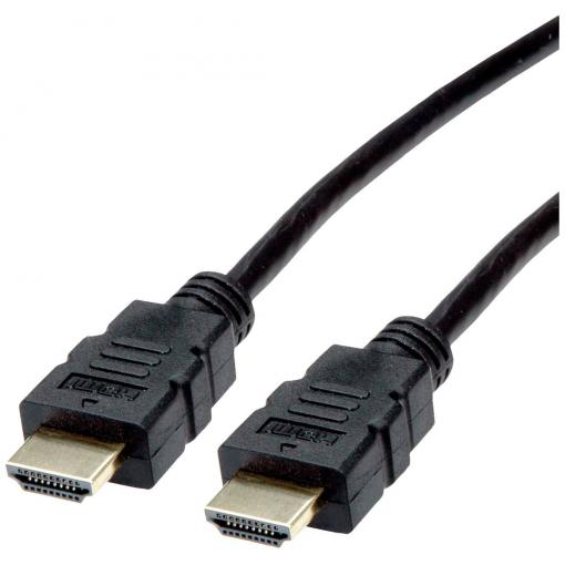 Roline HDMI kabel Zástrčka HDMI-A, Zástrčka HDMI-A 1.00 m černá 11.04.5930 standardní HDMI HDMI kabel