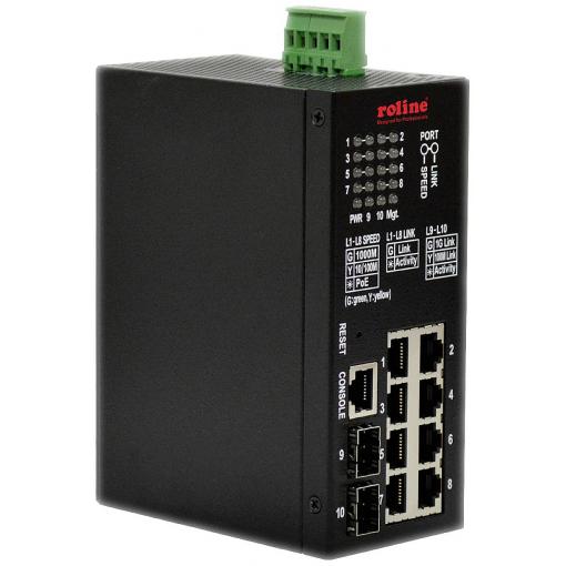 Roline 21.13.1137 síťový switch 10 / 100 / 1000 MBit/s funkce PoE
