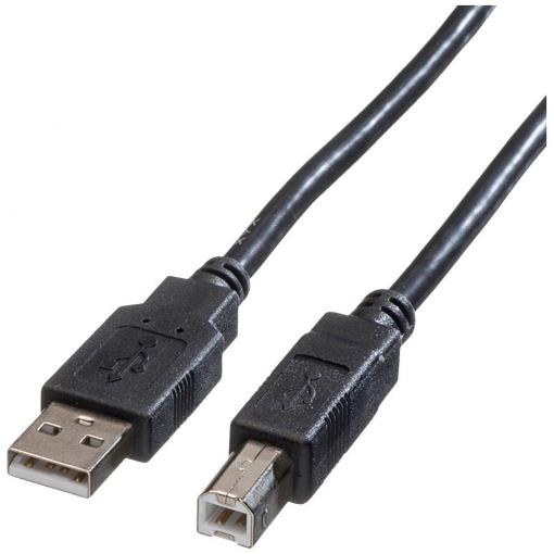 Roline USB kabel USB 2.0 USB-A zástrčka, USB-B zástrčka 4.50 m černá stíněný 11.02.8845