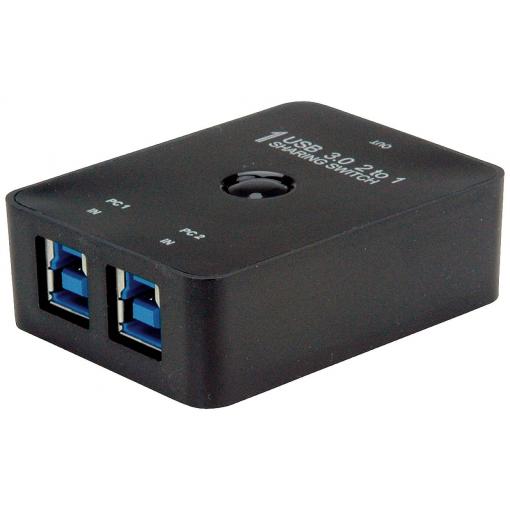 Value 3 porty USB 3.0 přepínač černá