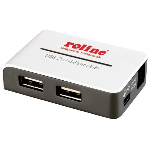 Roline 14.02.5013 USB Hub 4 porty USB-A USB 2.0 480 MBit/s bílá