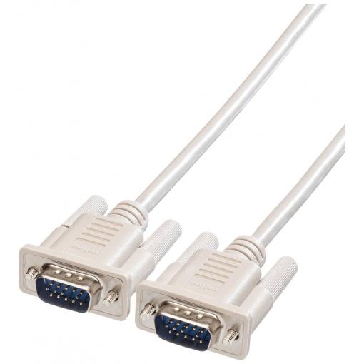 Roline VGA kabel VGA pólové Zástrčka, VGA pólové Zástrčka 3.00 m šedá 11.01.6630 stíněný VGA kabel