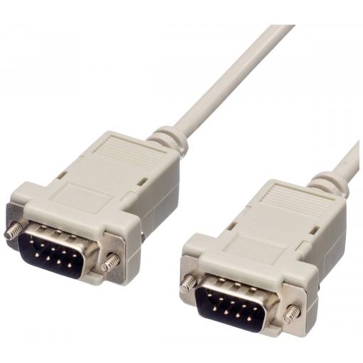 Value sériový kabel [1x D-SUB zástrčka 9pólová - 1x D-SUB zásuvka 9pólová], 1.80 m, šedá
