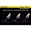 NiteCore NITNFB40 barevný filtr MH25, EA4, P25, P16, P15, SRT7, C6, C G6, C, CI6, CU6 a kapesní svítilny o Ø 39 - 42 mm modrá