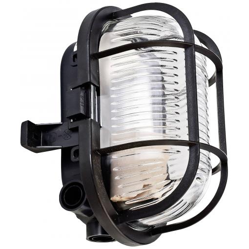 Deko Light Syrma Oval Schwarz 401012 venkovní stropní osvětlení, venkovní nástěnné osvětlení černá