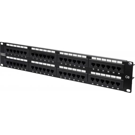 Digitus DN-91648U 48 portů síťový patch panel 483 mm (19) CAT 6 2 U vícebarevná neosazený