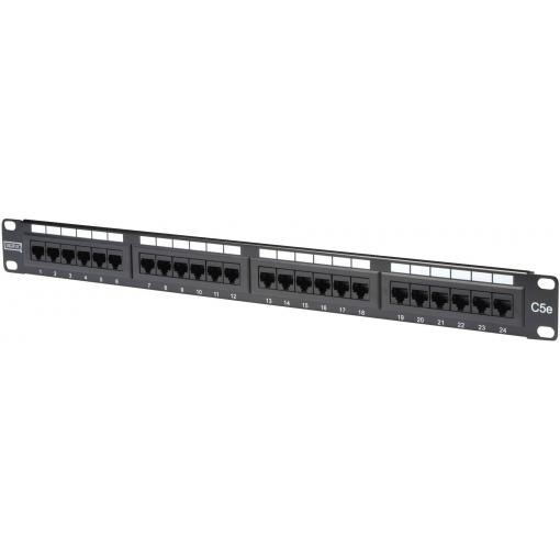 Digitus DN-91524U 24 portů síťový patch panel 483 mm (19) CAT 5e 1 U vícebarevná neosazený