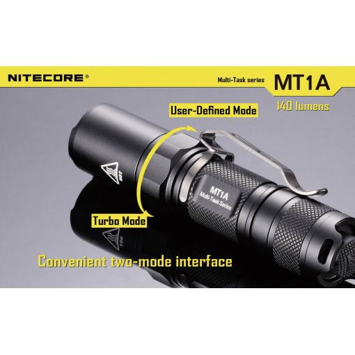 NiteCore Multi Task MT1A LED mini kapesní svítilna na baterii 180 lm 60 h 55 g