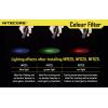 NiteCore NITNFB25 barevný filtr EC1, EC2, EA1, EA2, MT2C, P12, SRT3, SRT5 a kapesní svítilny o Ø 25 mm modrá