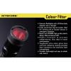 NiteCore NITNFB23 barevný filtr MT1A, MT2A, MT1C a kapesní svítilny o Ø 23 mm modrá