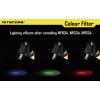 NiteCore NITNFR34 barevný filtr MT25, MT26, SRT6 a kapesní svítilny o Ø 33 - 36 mm červená