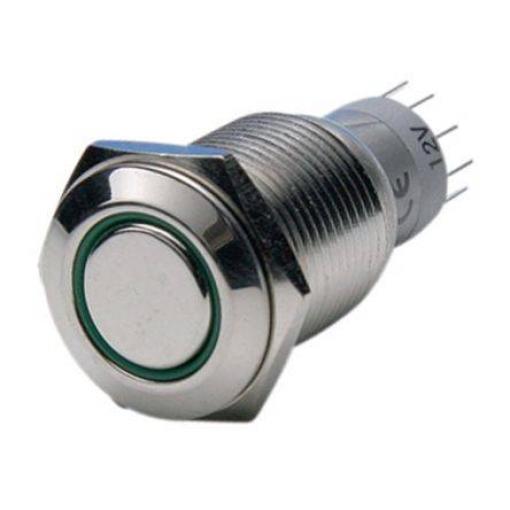 Bulgin, MP0045/1E2GN012 tlačítkový spínač, 1 ks